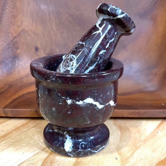 Red zebra jasper mortar and pestle - Last one - Picture 6 of 10